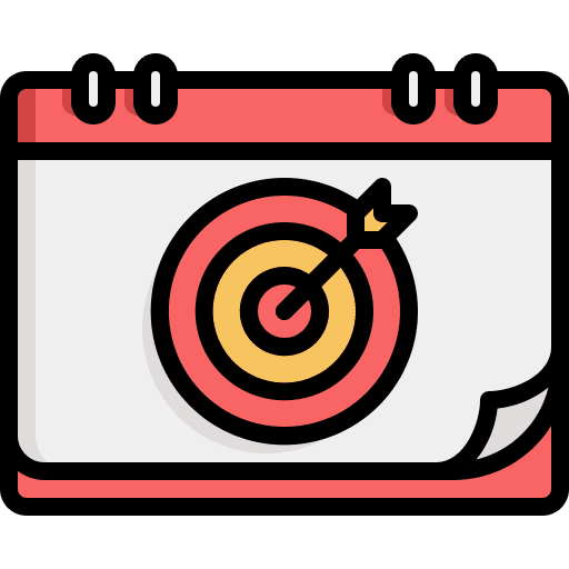 Goal event calendar deadline icon