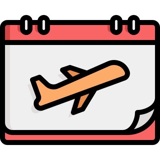 Travel organization flight travel icon