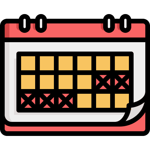 Calendar calendary administration interface icon