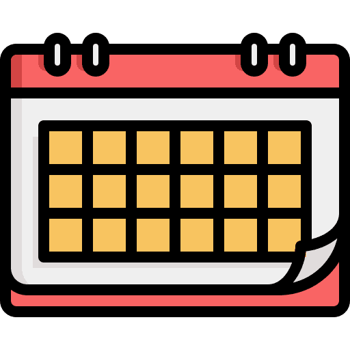 Calendar date schedule administration icon