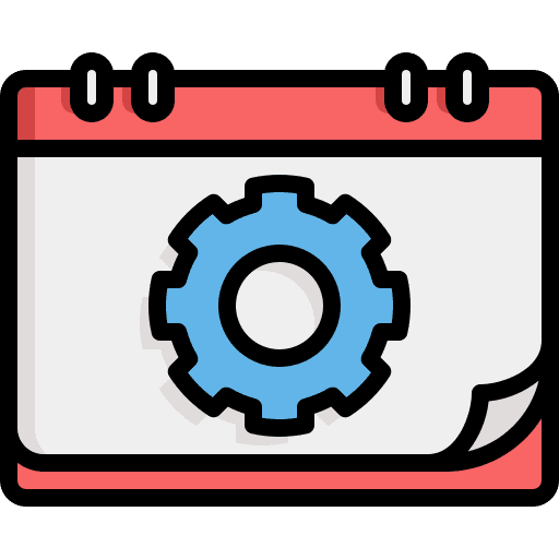 Gear management calendar event icon
