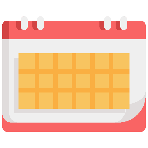 Calendar time and date administration calendary icon