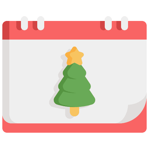 Christmas xmas event advent calendar icon
