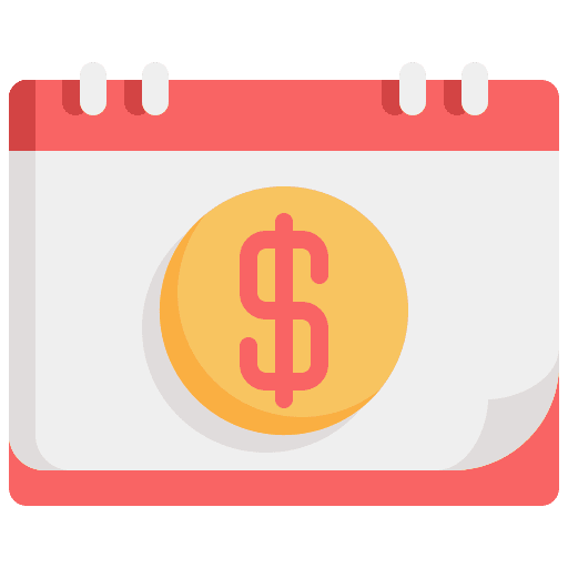 Pay day money pay day time icon