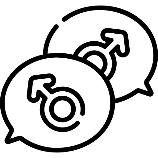 Gender gender symbol conversation talk icon Gender gender symbol conversation talk icon