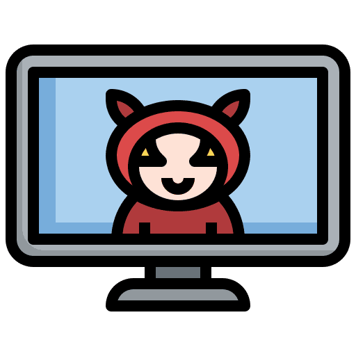 Animation anime television monitor icon