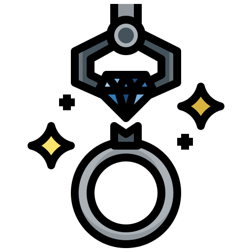 Jewelry ring jewelry tweezers icon