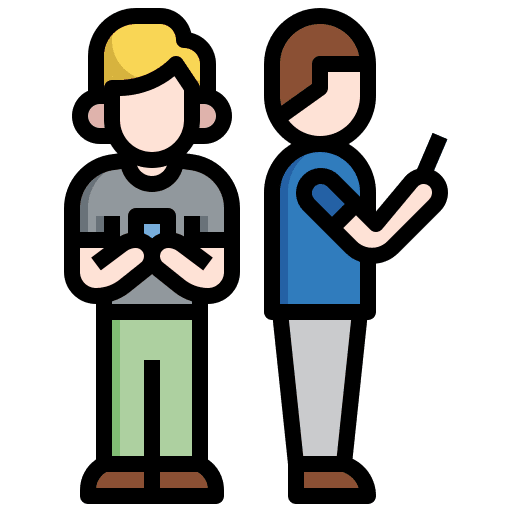 Phubbing device electronics people icon Phubbing device electronics people icon