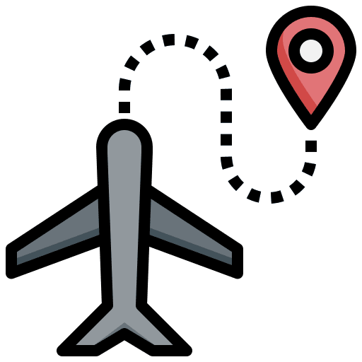 Airplane travel maps and location airplane icon Airplane travel maps and location airplane icon
