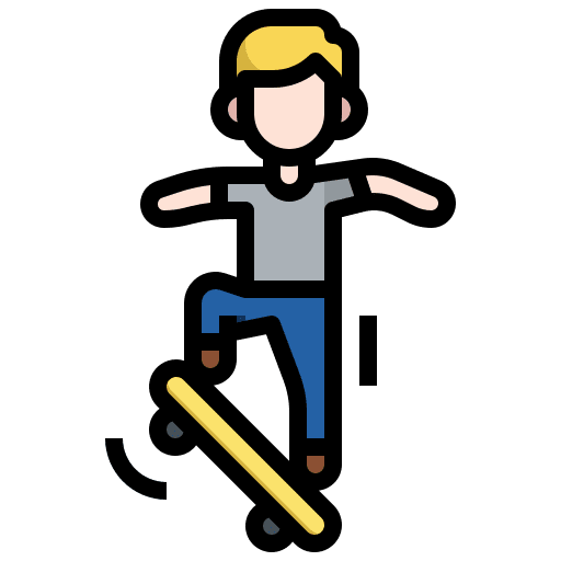 Skateboard boy man people icon Skateboard boy man people icon