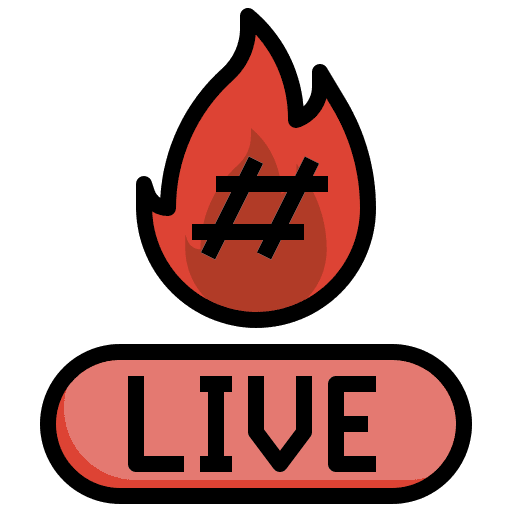 Trending topic networking user interface trending icon
