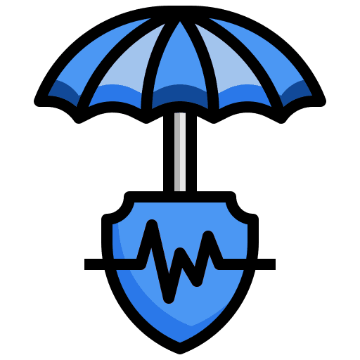 Umbrella shield protection healthcare and medical icon Umbrella shield protection healthcare and medical icon