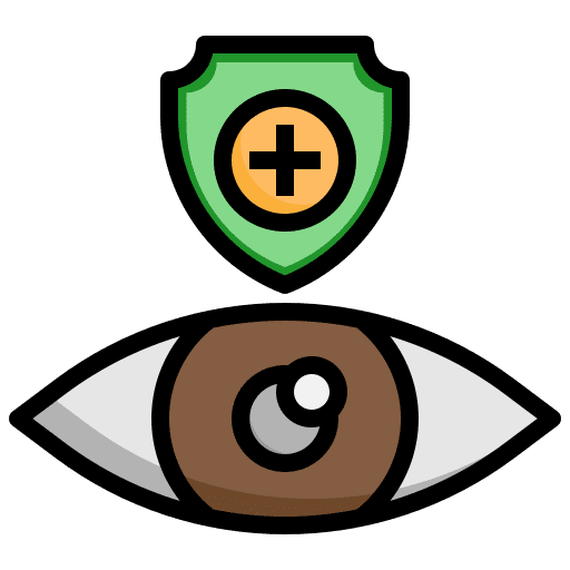 Vision protection view healthcare and medical icon Vision protection view healthcare and medical icon
