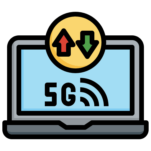 5g internet communications signal icon 5g internet communications signal icon