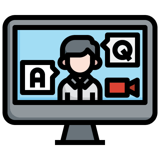Interview chat bubble live interview icon Interview chat bubble live interview icon
