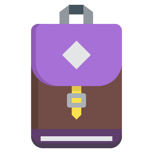 Baggage glamour purse shopping bag icon