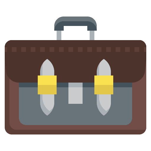 Satchel suitcase fashion portfolio icon Satchel suitcase fashion portfolio icon