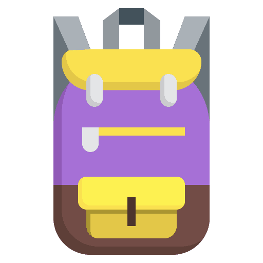 School bag school high school travel icon School bag school high school travel icon