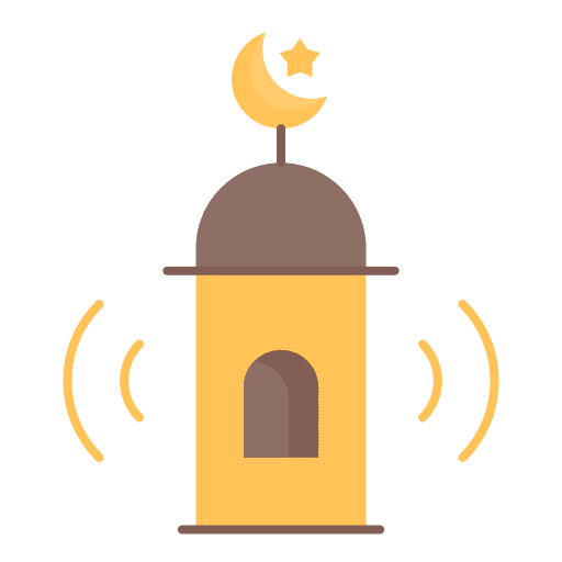 Adhan muslim religious pray icon