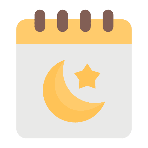 Calendar schedule eid mubarak event icon