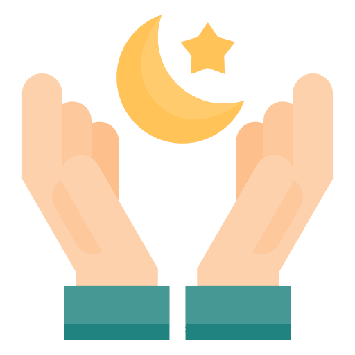 Moon and stars moon hand cultures icon
