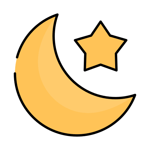 Moon and stars moon and stars star mosque icon