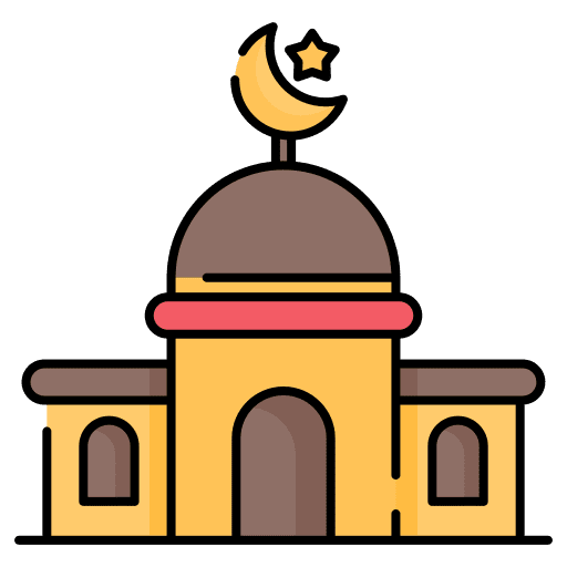 Mosque architecture and city landmark mosque icon Mosque architecture and city landmark mosque icon