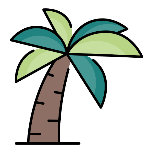 Palm tree nature holiday plant icon Palm tree nature holiday plant icon