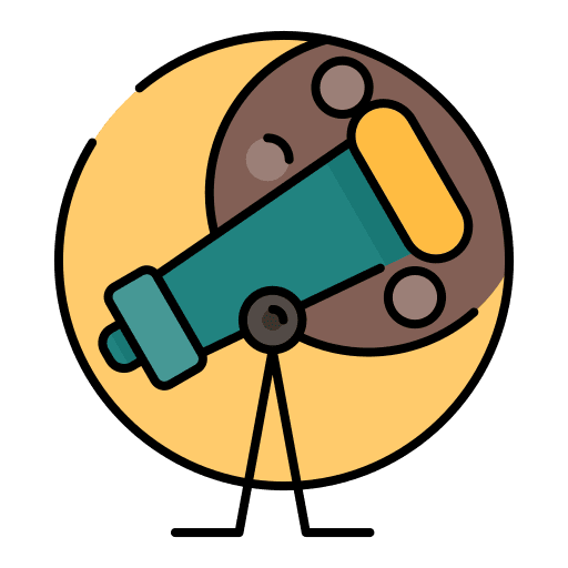 Crescent moon astronomy telescope crescent moon icon Crescent moon astronomy telescope crescent moon icon