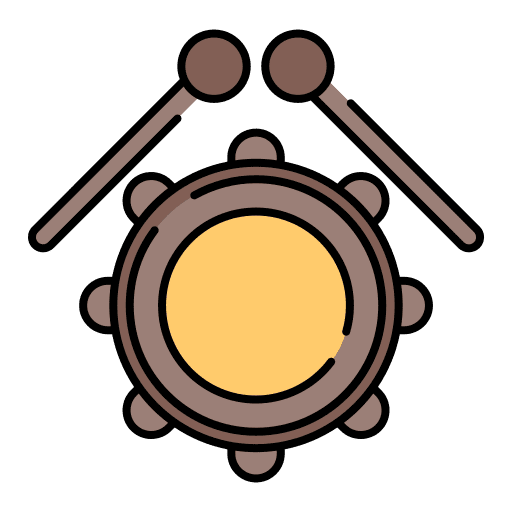 Drum musical instrument drum music and multimedia icon Drum musical instrument drum music and multimedia icon