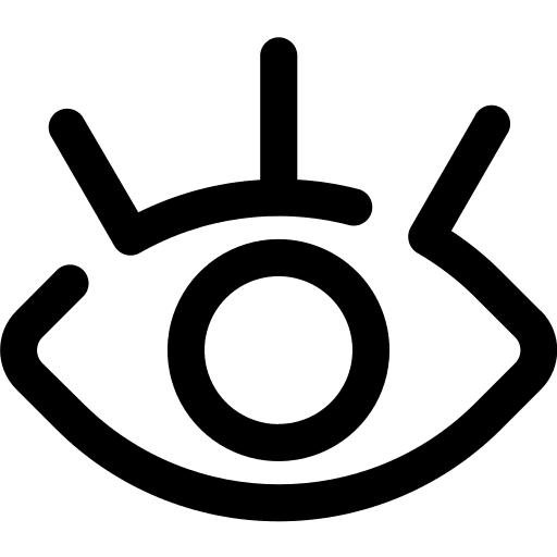 Visual focus clarity eyes icon