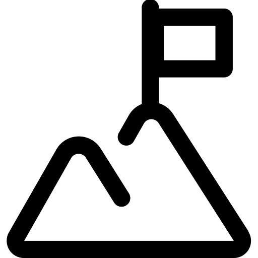 Mountain goal achievement business icon Mountain goal achievement business icon