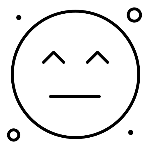 Neutral neutral expression feel icon Neutral neutral expression feel icon