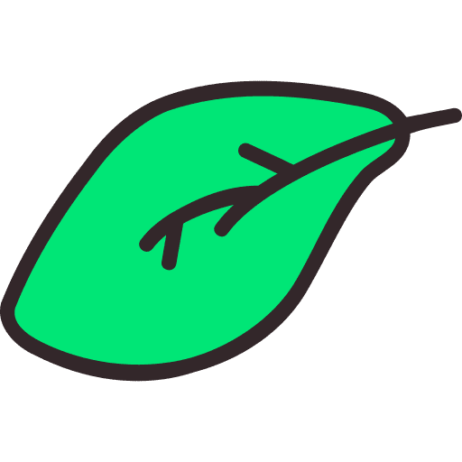 Leaf botanical nature environment icon