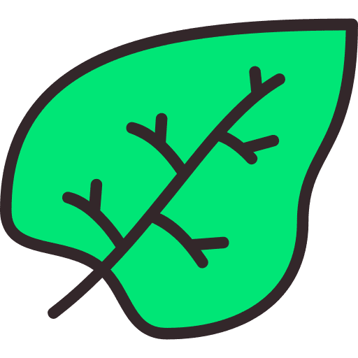 Leaf natural nature plant icon
