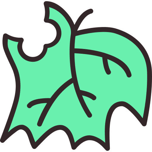 Pest leaf broken natural icon