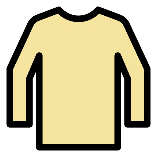 Long sleeve clothing garment long icon