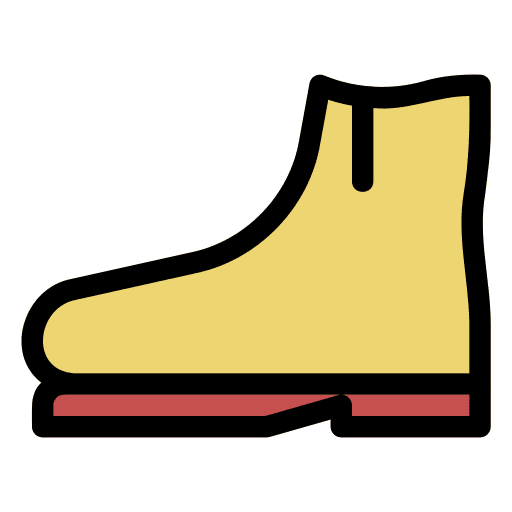 Boot long rain footwear icon Boot long rain footwear icon