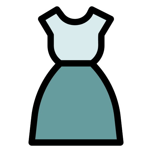 Woman clothes dresser long dress woman clothes icon