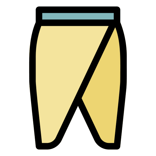 Female skirt garment fitted female icon Female skirt garment fitted female icon