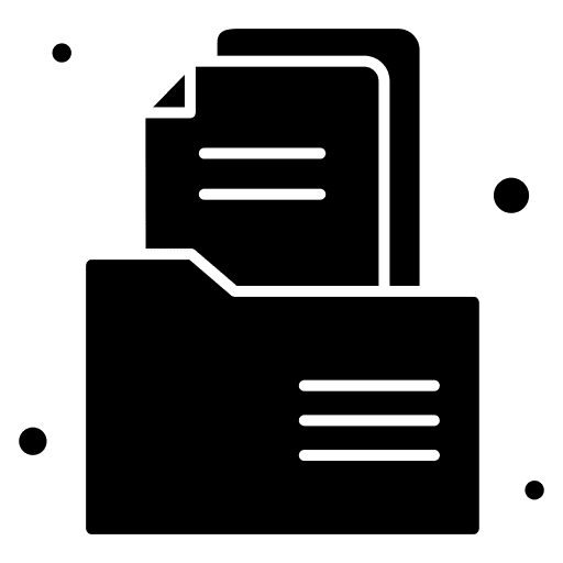 Archive file files and folders document icon