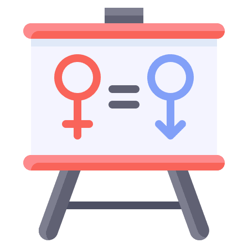 Gender equality gender equality male equal icon