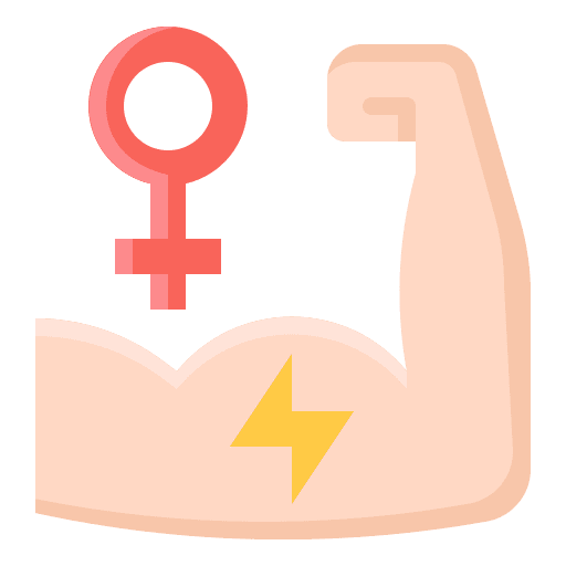 Womens power empowerment female womens power icon