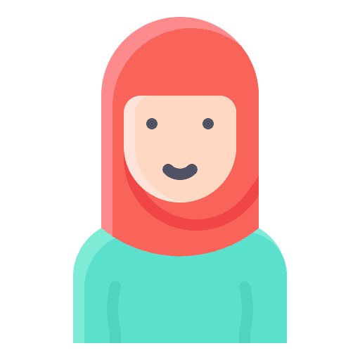 Muslim user arab woman cultures icon