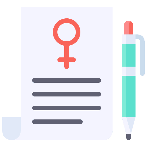 Women rights theory women rights document icon