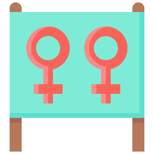 Womens day signboard womens day femenine icon