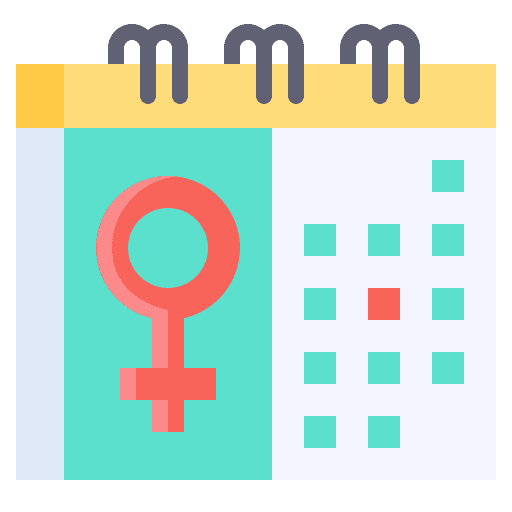 Calendar female march womens day icon