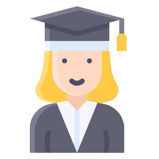 Graduation user feminism education icon