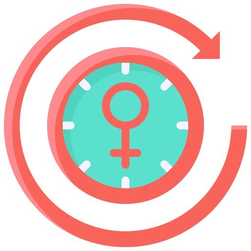 Time future empowerment gender icon