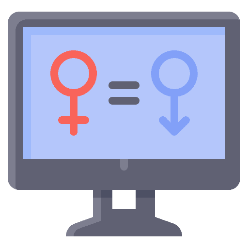 Women rights message women rights television icon